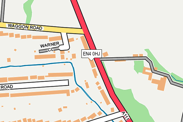 EN4 0HJ map - OS OpenMap – Local (Ordnance Survey) EN4 0HJ map - OS OpenMap – Local (Ordnance Survey)