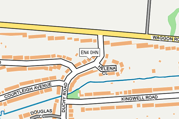 EN4 0HN map - OS OpenMap – Local (Ordnance Survey) EN4 0HN map - OS OpenMap – Local (Ordnance Survey)