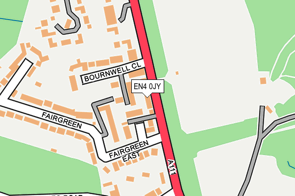 EN4 0JY map - OS OpenMap – Local (Ordnance Survey) EN4 0JY map - OS OpenMap – Local (Ordnance Survey)