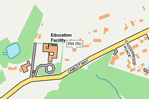 EN4 0NJ map - OS OpenMap – Local (Ordnance Survey) EN4 0NJ map - OS OpenMap – Local (Ordnance Survey)