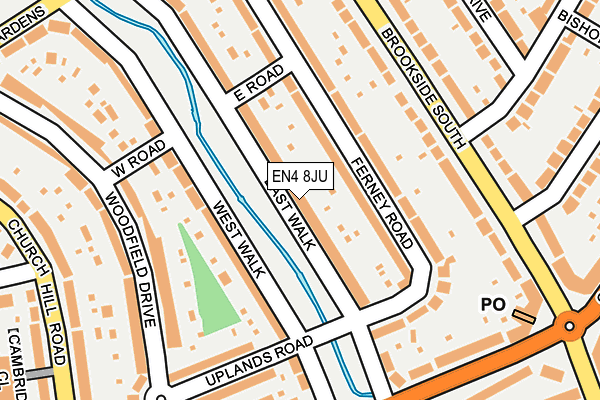 EN4 8JU map - OS OpenMap – Local (Ordnance Survey) EN4 8JU map - OS OpenMap – Local (Ordnance Survey)