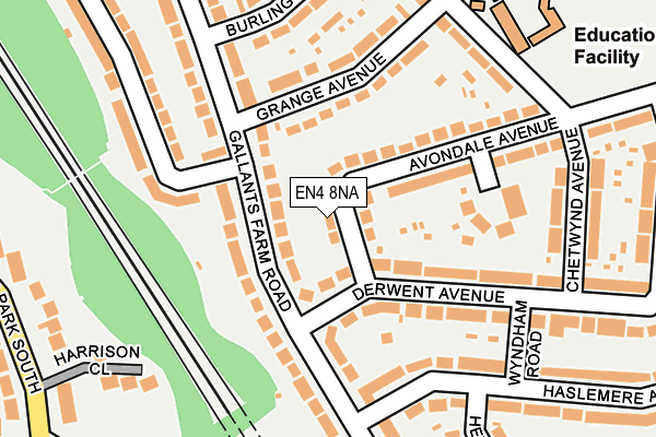 EN4 8NA map - OS OpenMap – Local (Ordnance Survey) EN4 8NA map - OS OpenMap – Local (Ordnance Survey)