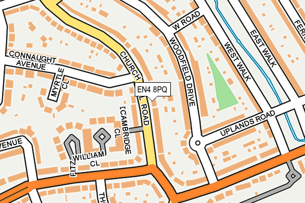 EN4 8PQ map - OS OpenMap – Local (Ordnance Survey) EN4 8PQ map - OS OpenMap – Local (Ordnance Survey)