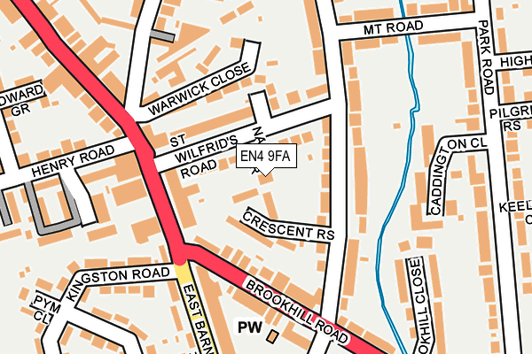 EN4 9FA map - OS OpenMap – Local (Ordnance Survey) EN4 9FA map - OS OpenMap – Local (Ordnance Survey)
