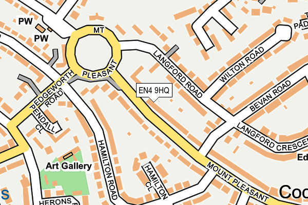 EN4 9HQ map - OS OpenMap – Local (Ordnance Survey) EN4 9HQ map - OS OpenMap – Local (Ordnance Survey)