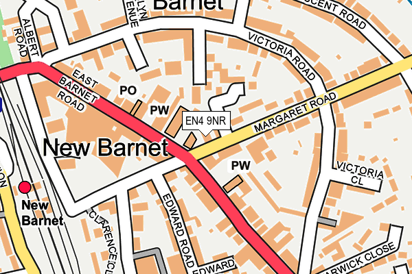 EN4 9NR map - OS OpenMap – Local (Ordnance Survey) EN4 9NR map - OS OpenMap – Local (Ordnance Survey)