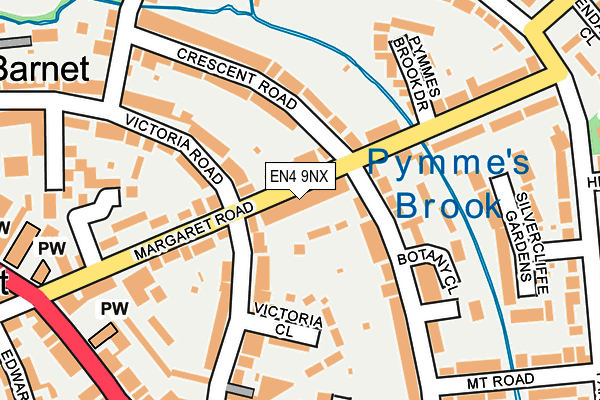 EN4 9NX map - OS OpenMap – Local (Ordnance Survey) EN4 9NX map - OS OpenMap – Local (Ordnance Survey)