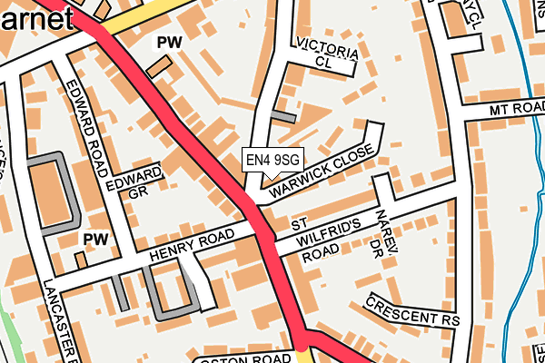 EN4 9SG map - OS OpenMap – Local (Ordnance Survey) EN4 9SG map - OS OpenMap – Local (Ordnance Survey)
