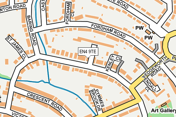 EN4 9TE map - OS OpenMap – Local (Ordnance Survey) EN4 9TE map - OS OpenMap – Local (Ordnance Survey)
