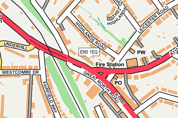 EN5 1EQ map - OS OpenMap – Local (Ordnance Survey) EN5 1EQ map - OS OpenMap – Local (Ordnance Survey)