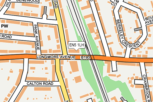 EN5 1LH map - OS OpenMap – Local (Ordnance Survey) EN5 1LH map - OS OpenMap – Local (Ordnance Survey)