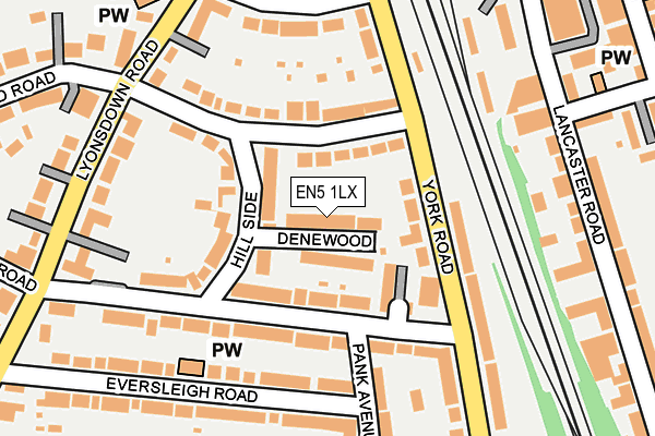 EN5 1LX map - OS OpenMap – Local (Ordnance Survey) EN5 1LX map - OS OpenMap – Local (Ordnance Survey)