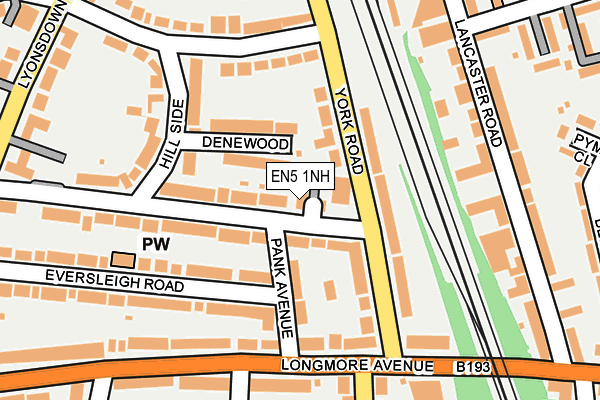 EN5 1NH map - OS OpenMap – Local (Ordnance Survey) EN5 1NH map - OS OpenMap – Local (Ordnance Survey)