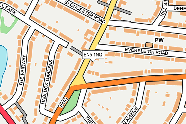 EN5 1NQ map - OS OpenMap – Local (Ordnance Survey) EN5 1NQ map - OS OpenMap – Local (Ordnance Survey)