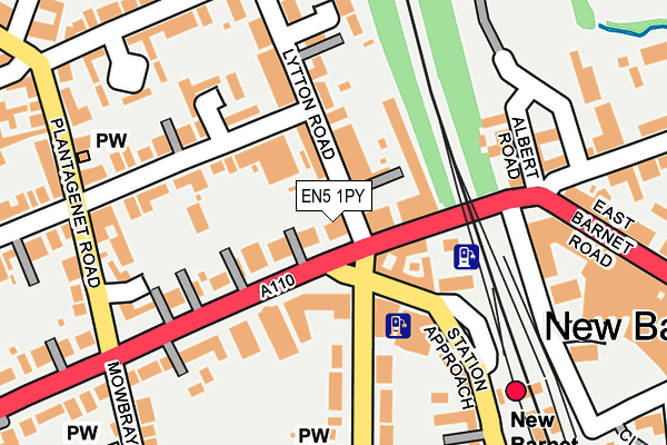 EN5 1PY map - OS OpenMap – Local (Ordnance Survey) EN5 1PY map - OS OpenMap – Local (Ordnance Survey)
