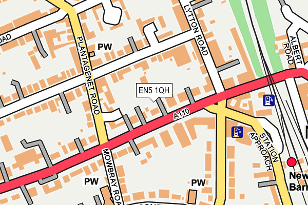 EN5 1QH map - OS OpenMap – Local (Ordnance Survey)