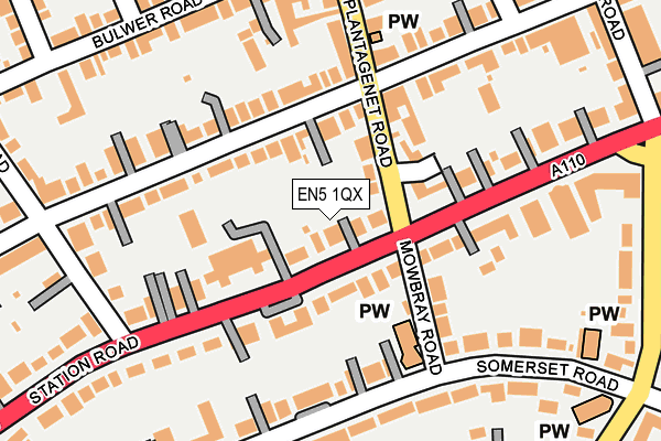EN5 1QX map - OS OpenMap – Local (Ordnance Survey) EN5 1QX map - OS OpenMap – Local (Ordnance Survey)
