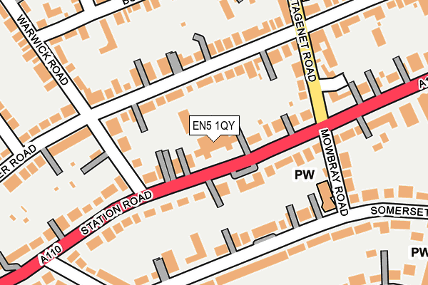 EN5 1QY map - OS OpenMap – Local (Ordnance Survey) EN5 1QY map - OS OpenMap – Local (Ordnance Survey)