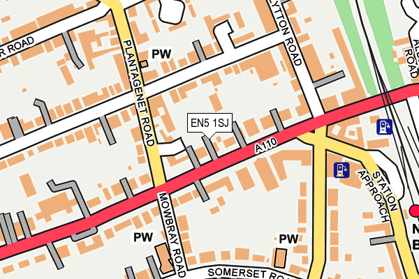 EN5 1SJ map - OS OpenMap – Local (Ordnance Survey) EN5 1SJ map - OS OpenMap – Local (Ordnance Survey)