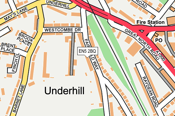 EN5 2BQ map - OS OpenMap – Local (Ordnance Survey) EN5 2BQ map - OS OpenMap – Local (Ordnance Survey)