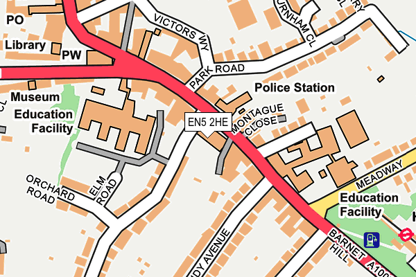 EN5 2HE map - OS OpenMap – Local (Ordnance Survey) EN5 2HE map - OS OpenMap – Local (Ordnance Survey)