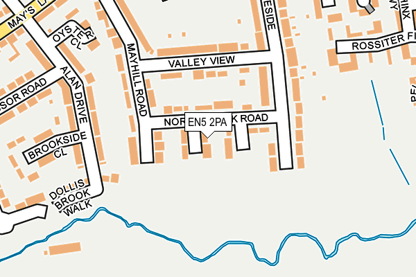 EN5 2PA map - OS OpenMap – Local (Ordnance Survey) EN5 2PA map - OS OpenMap – Local (Ordnance Survey)