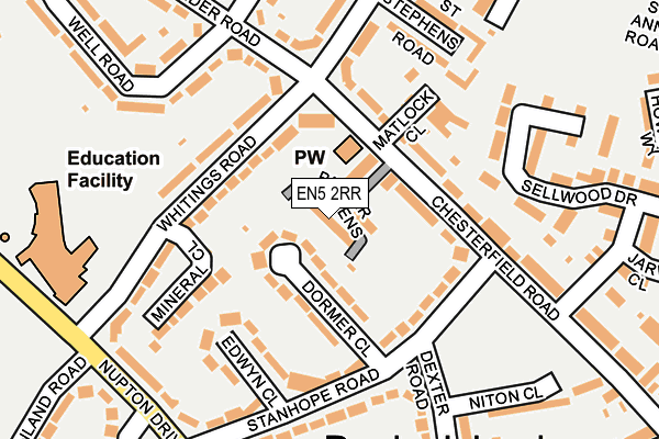 EN5 2RR map - OS OpenMap – Local (Ordnance Survey) EN5 2RR map - OS OpenMap – Local (Ordnance Survey)