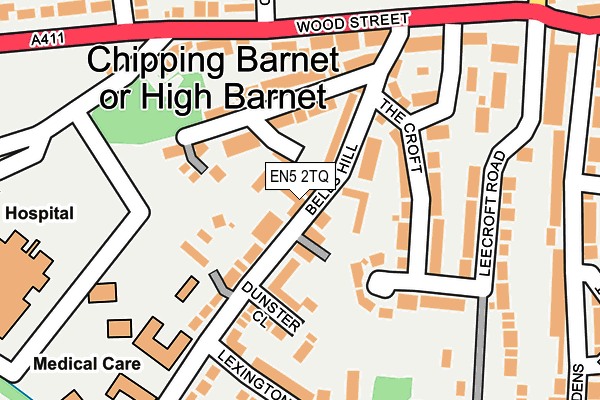 EN5 2TQ map - OS OpenMap – Local (Ordnance Survey) EN5 2TQ map - OS OpenMap – Local (Ordnance Survey)