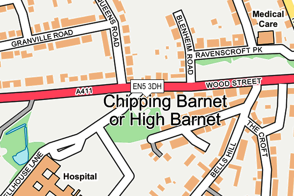 EN5 3DH map - OS OpenMap – Local (Ordnance Survey) EN5 3DH map - OS OpenMap – Local (Ordnance Survey)