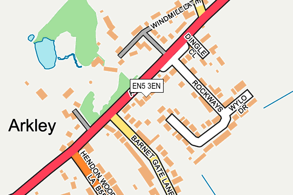 EN5 3EN map - OS OpenMap – Local (Ordnance Survey) EN5 3EN map - OS OpenMap – Local (Ordnance Survey)