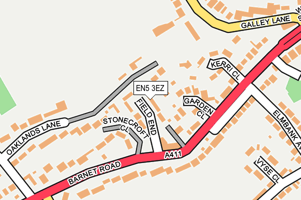 EN5 3EZ map - OS OpenMap – Local (Ordnance Survey) EN5 3EZ map - OS OpenMap – Local (Ordnance Survey)