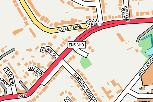 EN5 3HD map - OS OpenMap – Local (Ordnance Survey) EN5 3HD map - OS OpenMap – Local (Ordnance Survey)