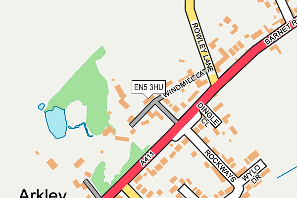EN5 3HU map - OS OpenMap – Local (Ordnance Survey) EN5 3HU map - OS OpenMap – Local (Ordnance Survey)