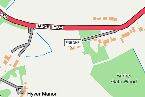 EN5 3HZ map - OS OpenMap – Local (Ordnance Survey) EN5 3HZ map - OS OpenMap – Local (Ordnance Survey)