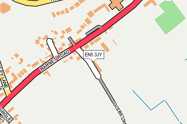 EN5 3JY map - OS OpenMap – Local (Ordnance Survey) EN5 3JY map - OS OpenMap – Local (Ordnance Survey)