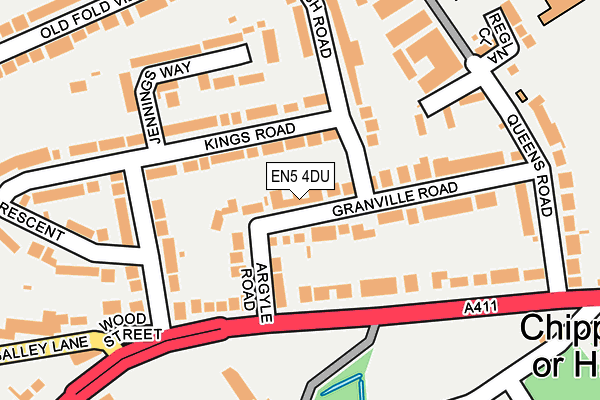 EN5 4DU map - OS OpenMap – Local (Ordnance Survey) EN5 4DU map - OS OpenMap – Local (Ordnance Survey)