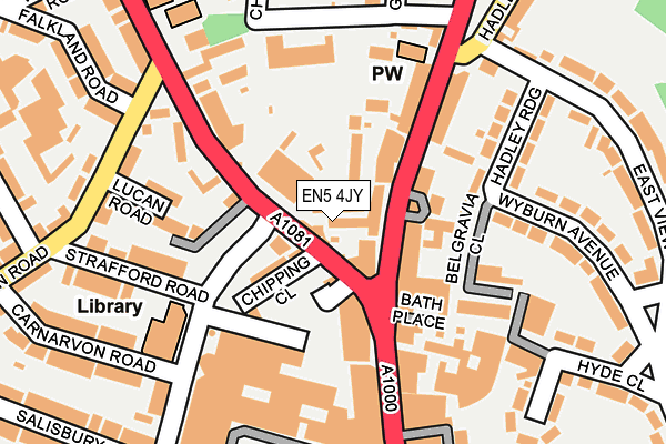 EN5 4JY map - OS OpenMap – Local (Ordnance Survey) EN5 4JY map - OS OpenMap – Local (Ordnance Survey)