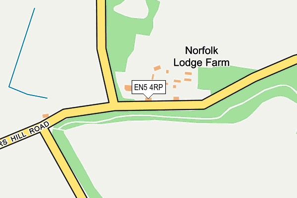 EN5 4RP map - OS OpenMap – Local (Ordnance Survey) EN5 4RP map - OS OpenMap – Local (Ordnance Survey)