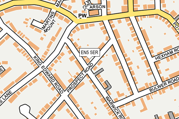 EN5 5ER map - OS OpenMap – Local (Ordnance Survey) EN5 5ER map - OS OpenMap – Local (Ordnance Survey)