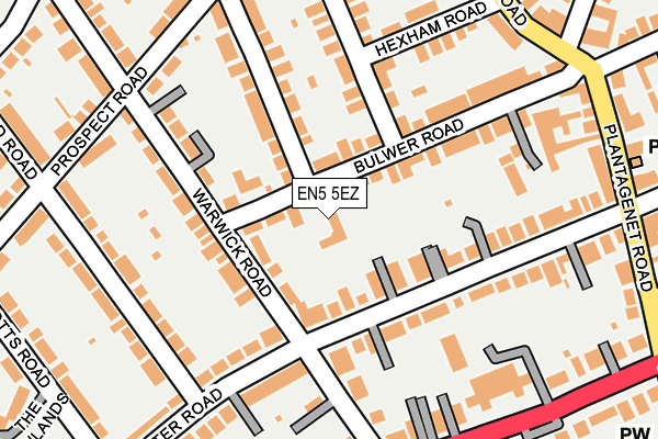 EN5 5EZ map - OS OpenMap – Local (Ordnance Survey) EN5 5EZ map - OS OpenMap – Local (Ordnance Survey)