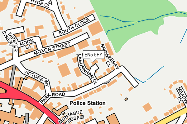EN5 5FY map - OS OpenMap – Local (Ordnance Survey)