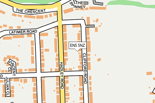 EN5 5NZ map - OS OpenMap – Local (Ordnance Survey) EN5 5NZ map - OS OpenMap – Local (Ordnance Survey)