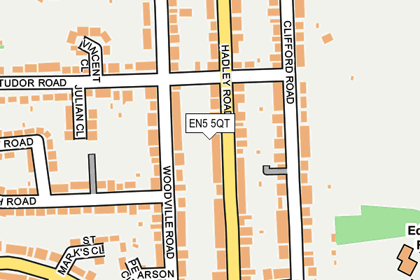 EN5 5QT map - OS OpenMap – Local (Ordnance Survey) EN5 5QT map - OS OpenMap – Local (Ordnance Survey)