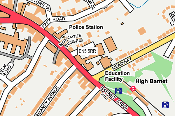 EN5 5RR map - OS OpenMap – Local (Ordnance Survey) EN5 5RR map - OS OpenMap – Local (Ordnance Survey)