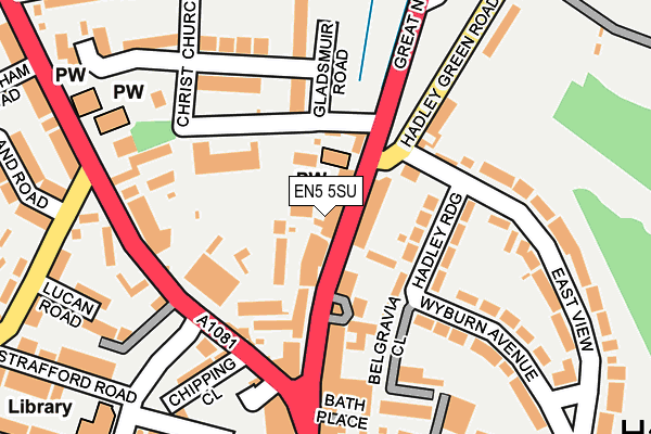 EN5 5SU map - OS OpenMap – Local (Ordnance Survey) EN5 5SU map - OS OpenMap – Local (Ordnance Survey)