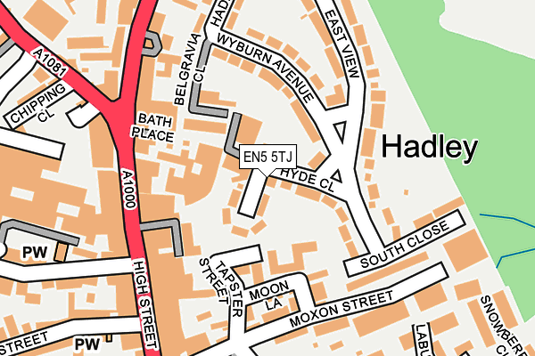 EN5 5TJ map - OS OpenMap – Local (Ordnance Survey) EN5 5TJ map - OS OpenMap – Local (Ordnance Survey)