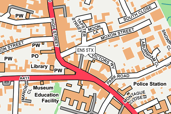 EN5 5TX map - OS OpenMap – Local (Ordnance Survey) EN5 5TX map - OS OpenMap – Local (Ordnance Survey)