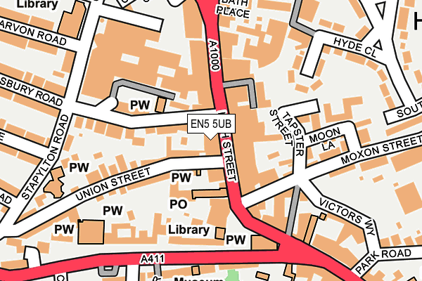 EN5 5UB map - OS OpenMap – Local (Ordnance Survey) EN5 5UB map - OS OpenMap – Local (Ordnance Survey)
