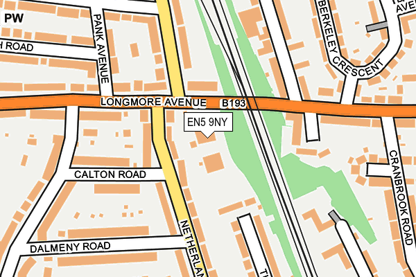 EN5 9NY map - OS OpenMap – Local (Ordnance Survey) EN5 9NY map - OS OpenMap – Local (Ordnance Survey)