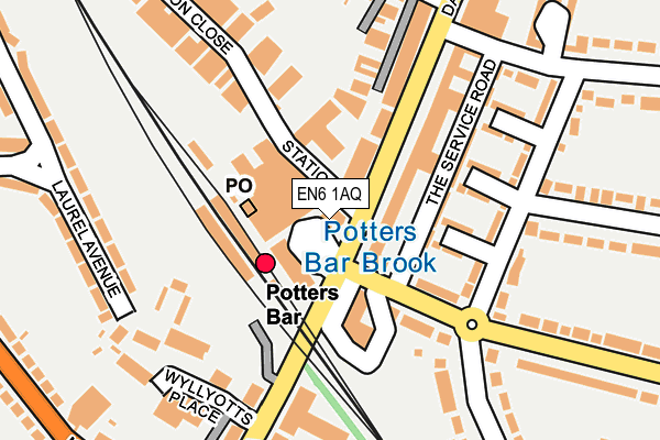 EN6 1AQ map - OS OpenMap – Local (Ordnance Survey) EN6 1AQ map - OS OpenMap – Local (Ordnance Survey)